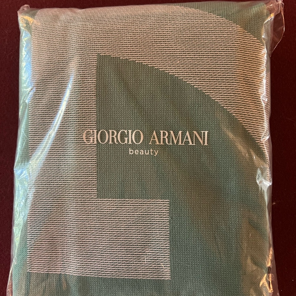 New Giorgio Armani Teal Blue Beach Pool Towel